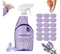 LUYJWZN Nuroclean Spray, Nuroclean All-Purpose Cleaning Spray, Cleaning Spray With Concentrated Cleaning Tablets, Grease Remover with Pleasant Fragrance, Cleaning Spray for Every Stain (1, 18PCS)