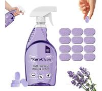 LUYJWZN Nuroclean Spray, Nuroclean All-Purpose Cleaning Spray, Cleaning Spray With Concentrated Cleaning Tablets, Grease Remover with Pleasant Fragrance, Cleaning Spray for Every Stain (1, 12PCS)