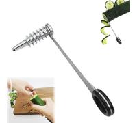 LUYJWZN Piranha Spiral Cutting Machine, Piranha Spiral Cutter, Stainless Steel Cutter for Veggies, Portable and Creativity Cucumber Potato Carrot Slicer (1pcs)