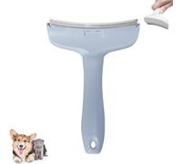 LUYJWZN V-Tooth Deshedding Comb, Doggocomfy Pet Comb Pro, Dog & Cat Grooming Brush for Shedding, Tight V-Shaped Teeth Deshedding Tool (Blue-L)