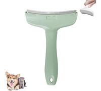 LUYJWZN V-Tooth Deshedding Comb, Doggocomfy Pet Comb Pro, Dog & Cat Grooming Brush for Shedding, Tight V-Shaped Teeth Deshedding Tool (Green-L)