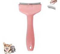 LUYJWZN V-Tooth Deshedding Comb, Doggocomfy Pet Comb Pro, Dog & Cat Grooming Brush for Shedding, Tight V-Shaped Teeth Deshedding Tool (Pink-S)