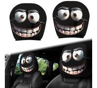 Luylmo Cubiertas De Reposacabezas De Coche, Halloween Headrest Covers, Funny Car Headrest Cover, Protector de cojín de Asiento de Halloween for Driver, Passenger, Men, Women, Holiday Accessory