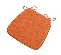 LUYSGBXR 2pc Chair Pads Non-Slip Seats Cushions Soft Pad with Ties Horseshoe Cushion For Dining Room/Office/Hotel/Garden Chairs(A)