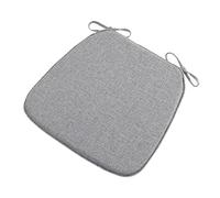 LUYSGBXR 2pc Chair Pads Non-Slip Seats Cushions Soft Pad with Ties Horseshoe Cushion For Dining Room/Office/Hotel/Garden Chairs(Grey)