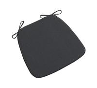 LUYSGBXR 2pc Chair Pads Non-Slip Seats Cushions Soft Pad with Ties Horseshoe Cushion For Dining Room/Office/Hotel/Garden Chairs(Black)