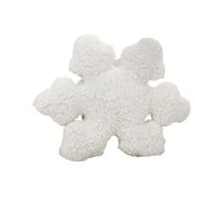 LUYSGBXR 3D Snowflake Decorative Cushion Winter White Shape Pillow Home Holiday Decoration Sofa Cojines For Bedroom(Color 3)