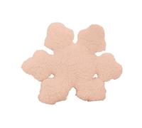 LUYSGBXR 3D Snowflake Decorative Cushion Winter White Shape Pillow Home Holiday Decoration Sofa Cojines For Bedroom(Color 1)