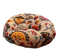 LUYSGBXR 50cm Large Chair Cushions Cotton Linen Sofa Throw Pillow Thick Tatami Floor Mat Window Seat Cushion(Color 4,52x52x10cm)