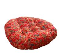 LUYSGBXR 50cm Large Chair Cushions Cotton Linen Sofa Throw Pillow Thick Tatami Floor Mat Window Seat Cushion(Color 1,52x52x10cm)