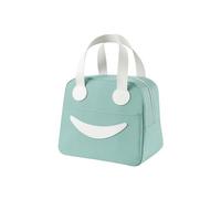 LUYSGBXR Bolsa Comida Trabajo Hand Held Bag Cute Portable Bento Box Office Workers Student Foil Thickened Picnic Lunch(Sky Blue,Trumpet)