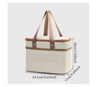 LUYSGBXR Bolsa Comida Trabajo Square Insulated Lunch Bag Thermal Portable Work Food Pouch Picnic Container(M)