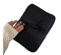 LUYSGBXR Bolsa Tablet Funda for portátil con diseño de Lazo, Acolchada y esponjosa, Ligera y portátil.(Black,15-15.6inch)
