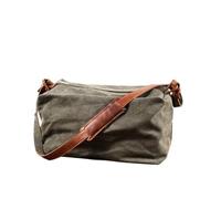 LUYSGBXR Bolso Cuero Hombre Bolso De Hombro Retro Bolsa De Mensajero Hombro Movimiento Gimnasio Bolsa Entrenamiento Ocio Bolsa De Viaje Corto(Green)