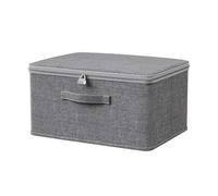 LUYSGBXR Caja de almacenamiento ropa con cerradura cifrado, baúl viaje, plegable, portátil, a prueba polvo, gran capacidad, for edredones(38x25.5x16)