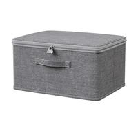 LUYSGBXR Caja de almacenamiento ropa con cerradura cifrado, baúl viaje, plegable, portátil, a prueba polvo, gran capacidad, for edredones(40x30x21)