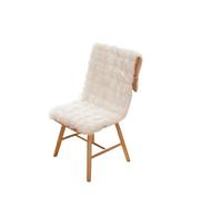 LUYSGBXR Chair Pad - Soft Fluffy Non-Slip Cover Mat, Warm Cozy Living Room Sofa Decor Cushion(White,45X135Cm)