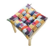 LUYSGBXR Chair Thickened Seat Cushion Stool Butt Office Four Seasons Hip Pad Breathable Soft Linen(Color-15,50x50cm)