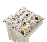 LUYSGBXR Chair Thickened Seat Cushion Stool Butt Office Four Seasons Hip Pad Breathable Soft Linen(Color6,30x30cm)