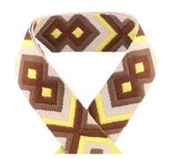 LUYSGBXR Cinta Nylon 5/10/50 Yardas 50 mm Correa de Jacquard Estampada Patrón de Color Bolsa de Costura Cinturón Mochila Accesorios Correa Estampada de Moda(3,5yards)