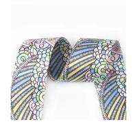 LUYSGBXR Cinta Nylon Cinta de Cinta Impresa de Doble Cara de 2, 5 y 10 Metros, 38 mm de Grosor, 1,2 mm, for decoración de Bolsos, Accesorios de Bricolaje(04,38mm-10Meters)