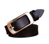 LUYSGBXR Cinturon Mujer Cinturones de diseñador for mujer, correas de marca, hebillas de pasador for cintura femenina, elegantes cinturones vintage for jeans.(Black)