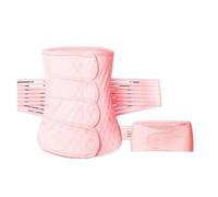 LUYSGBXR Fajas Reductoras Mujer Faja Moldeadora de Cintura, Faja Cuerpo, cinturón abdominoplastia for Mujer, Banda elástica Contorno, Abdominal posparto(Pink Set,L)