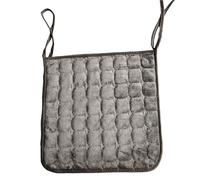 LUYSGBXR Flannel Solid Color Seat Cushion Winter Plush Thickened Office Chair Autumn Warm Soft Strapped Cushions(Color 14,40x40cm)