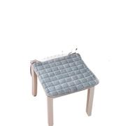 LUYSGBXR Flannel Solid Color Seat Cushion Winter Plush Thickened Office Chair Autumn Warm Soft Strapped Cushions(Color 11,50x50cm)