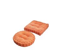 LUYSGBXR Floor Square Pillow For Seating On Solid Tufted Thick Pad Cushion For Yoga Balcony Chair Seat Cushions Pouf(Orange,Square 40x40cm)