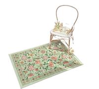 LUYSGBXR Floral Runners For Hallways,Washable Black Kitchen Runner Rug Non-Slip Rubber Backing, Ultra-Thin Soft Patterned Indoor(Q-2508266808,120x160CM)