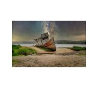 LUYSGBXR Fondo Acuario Adhesivo de Fondo for Acuario, póster de Barco, decoración de pecera, Papel Tapiz Autoadhesivo(40x80cm)