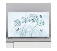 LUYSGBXR Funda Tv Exterior Cubierta protectora for TV, cubierta antipolvo for colgar en el hogar, cubierta antipolvo for TV, decoración Universal de flores for el hogar, Simple(B,49-52inch 118x70cm)