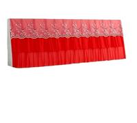 LUYSGBXR Lace Jacquard Headboard Cover Easy To Clean All-Season Comforter Bedside For Bedroom(Red,200cm*60cm)