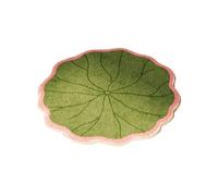 LUYSGBXR Lotus Leaf Shaped Cushion Chinese Style Futon Round Stool Butt Pad Floor Seating For Party Sofa Sitting(Green-Pink,Diameter 40cm)