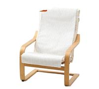 LUYSGBXR Non-Slip Plu Winter Single Sofa Cuion Boon Chair Cover Fabric Pad Case Soft Velvet Mat(Striped Velvet White,70 * 50cm with Tie Back)