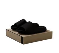 LUYSGBXR Pantuflas de nube de coco en la nube zapatos de playa de suela gruesa para hombre sandalias mujer sandalias de EVA sandalias verano suelo suave (negro, 40-41)