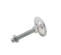 LUYSGBXR Patas para Muebles 2Pcs Base 95mm Adjustable Foot CupsLeveling Feet Iron Galvanized Lathe Legs M18 M20 Thread(95xM18x120mm)