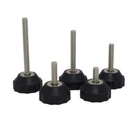 LUYSGBXR Patas para Muebles 4PCS Nylon Base 30mm 40mm 50mm Furniture Support Legs M8-M12 Thread Adjustable Foot Cups Glide Leveling Feet Pad(40xM8x30mm)