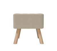 LUYSGBXR Reposapies Salon Reposapiés Acolchado for el hogar, Multifuncional, con Patas de Madera(Beige)