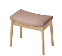LUYSGBXR Reposapies Salon Reposapiés, Taburete de tocador con cojín de Silla de Montar, otomana cóncava Moderna con Asiento tapizado for Entrada, Dormitorio, Patio, Sala de Estar.(Khaki)