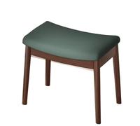 LUYSGBXR Reposapies Salon Reposapiés, Taburete de tocador con cojín de Silla de Montar, otomana cóncava Moderna con Asiento tapizado for Entrada, Dormitorio, Patio, Sala de Estar.(Green2)