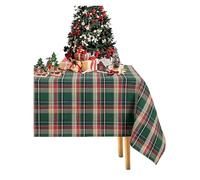 LUYSGBXR Thick and Durable Christmas Checkered Tablecloth For Kitchen, Wedding, and Holiday Table Decorations(Red Green,140 * 220cm)