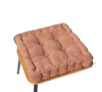 LUYSGBXR Thickened Corn Kernel-Shaped Futon Cushion Tatami Office Chair Round Sofa(Coffee-Square,38x38cm)