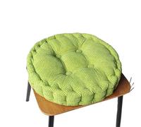 LUYSGBXR Thickened Corn Kernel-Shaped Futon Cushion Tatami Office Chair Round Sofa(Green-Round,45x45cm)