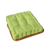 LUYSGBXR Thickened Corn Kernel-Shaped Futon Cushion Tatami Office Chair Round Sofa(Green-Square,45x45cm)