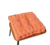 LUYSGBXR Thickened Corn Kernel-Shaped Futon Cushion Tatami Office Chair Round Sofa(Orange-Square,38x38cm)