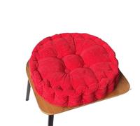 LUYSGBXR Thickened Corn Kernel-Shaped Futon Cushion Tatami Office Chair Round Sofa(Red-Round,38x38cm)