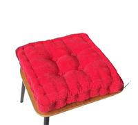 LUYSGBXR Thickened Corn Kernel-Shaped Futon Cushion Tatami Office Chair Round Sofa(Red-Square,45x45cm)