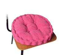LUYSGBXR Thickened Corn Kernel-Shaped Futon Cushion Tatami Office Chair Round Sofa(Rose Red-Round,50x50cm)